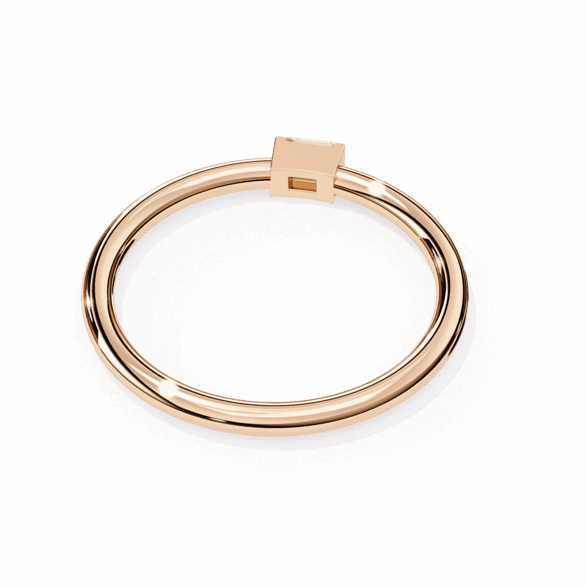 0.15 Carat Baguette Cut Classic Diamond Wedding Band  Image 14