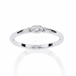 0.1 Carat Marquise Cut Classic Diamond Wedding Ring - Image 2