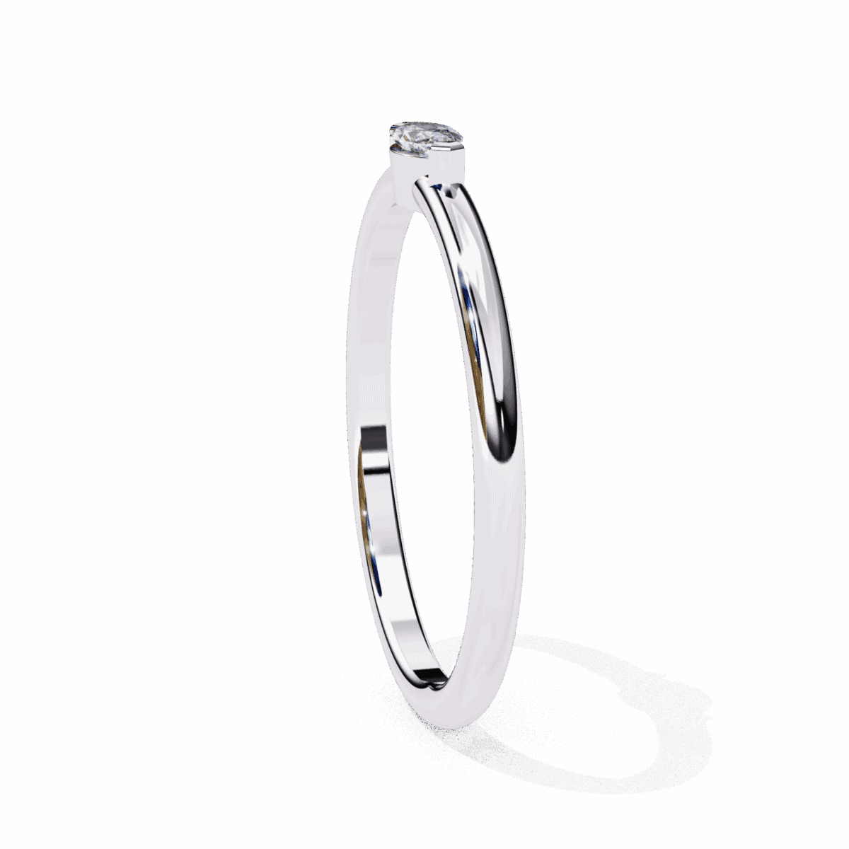 0.1 Carat Marquise Cut Classic Diamond Wedding Ring  Image 4