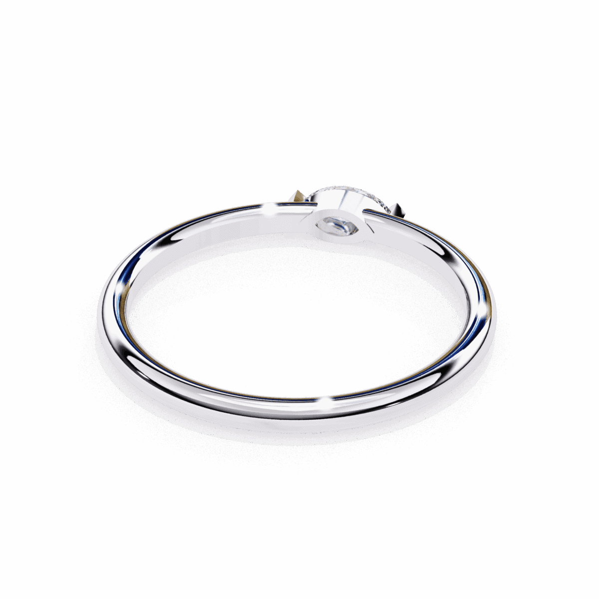 0.1 Carat Marquise Cut Classic Diamond Wedding Ring  Image 5