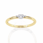 0.1 Carat Marquise Cut Classic Diamond Wedding Ring - Image 9