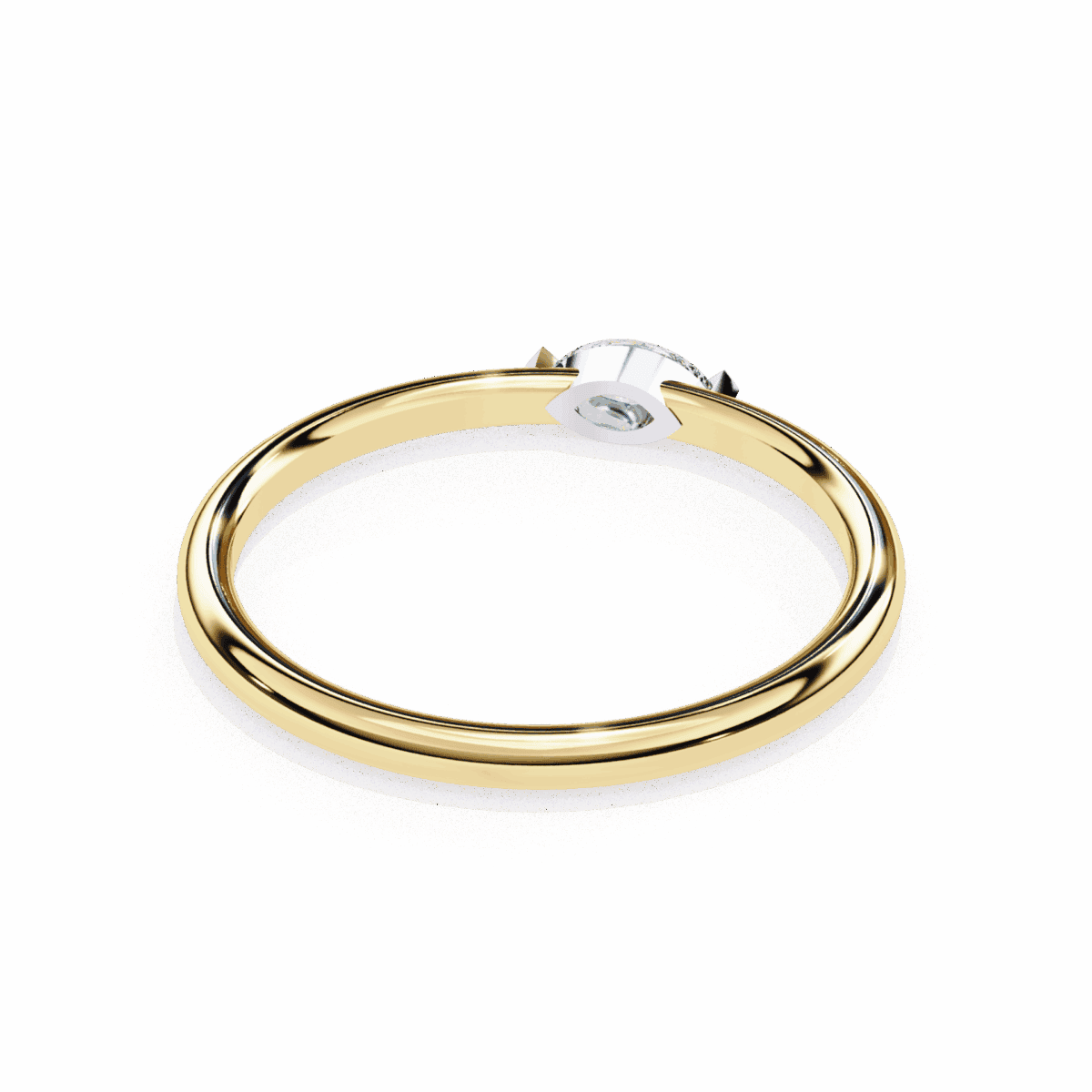 0.1 Carat Marquise Cut Classic Diamond Wedding Ring  Image 12