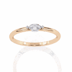 0.1 Carat Marquise Cut Classic Diamond Wedding Ring - Image 15