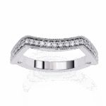 0.15 Carat Round Cut Stackable Diamond Band - Image 2