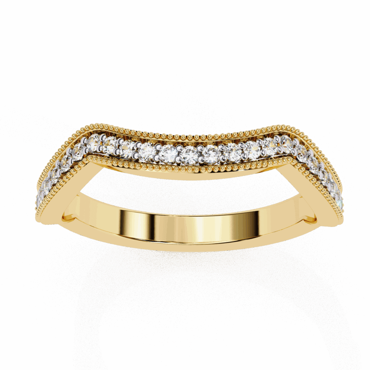 0.15 Carat Round Cut Stackable Diamond Band  Image 7