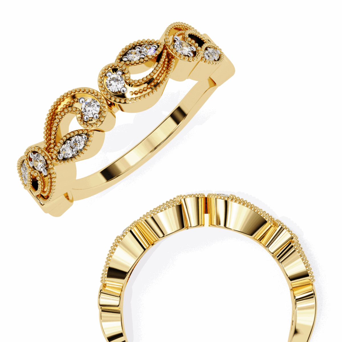 0.15 Carat Round Cut Royale Diamond Ring  Image 7