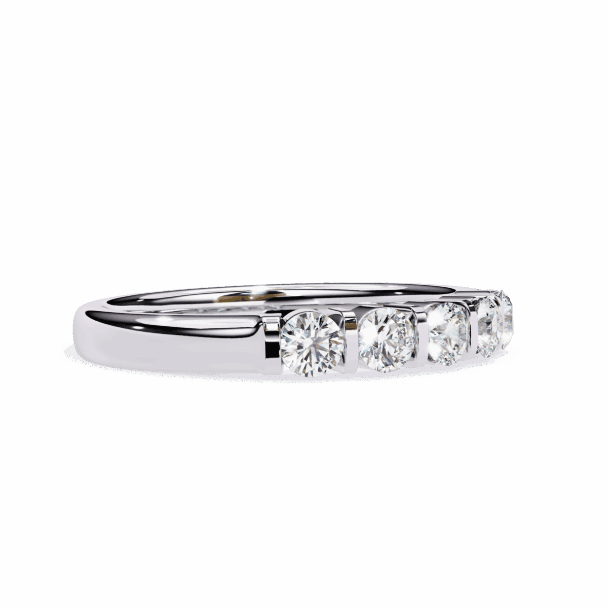 0.5 Carat Round Cut Eternity Engagement Ring  Image 3