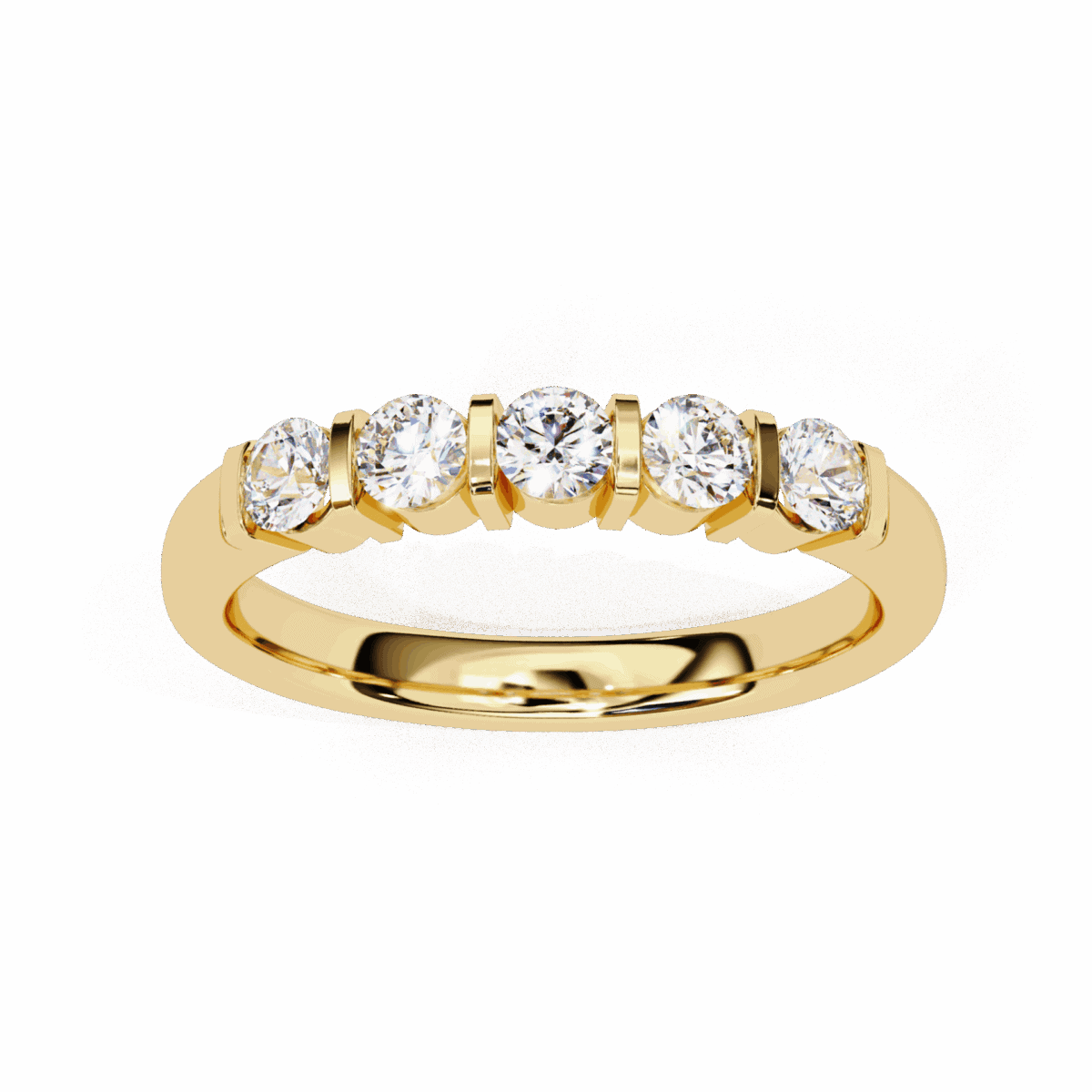 0.5 Carat Round Cut Eternity Engagement Ring  Image 8