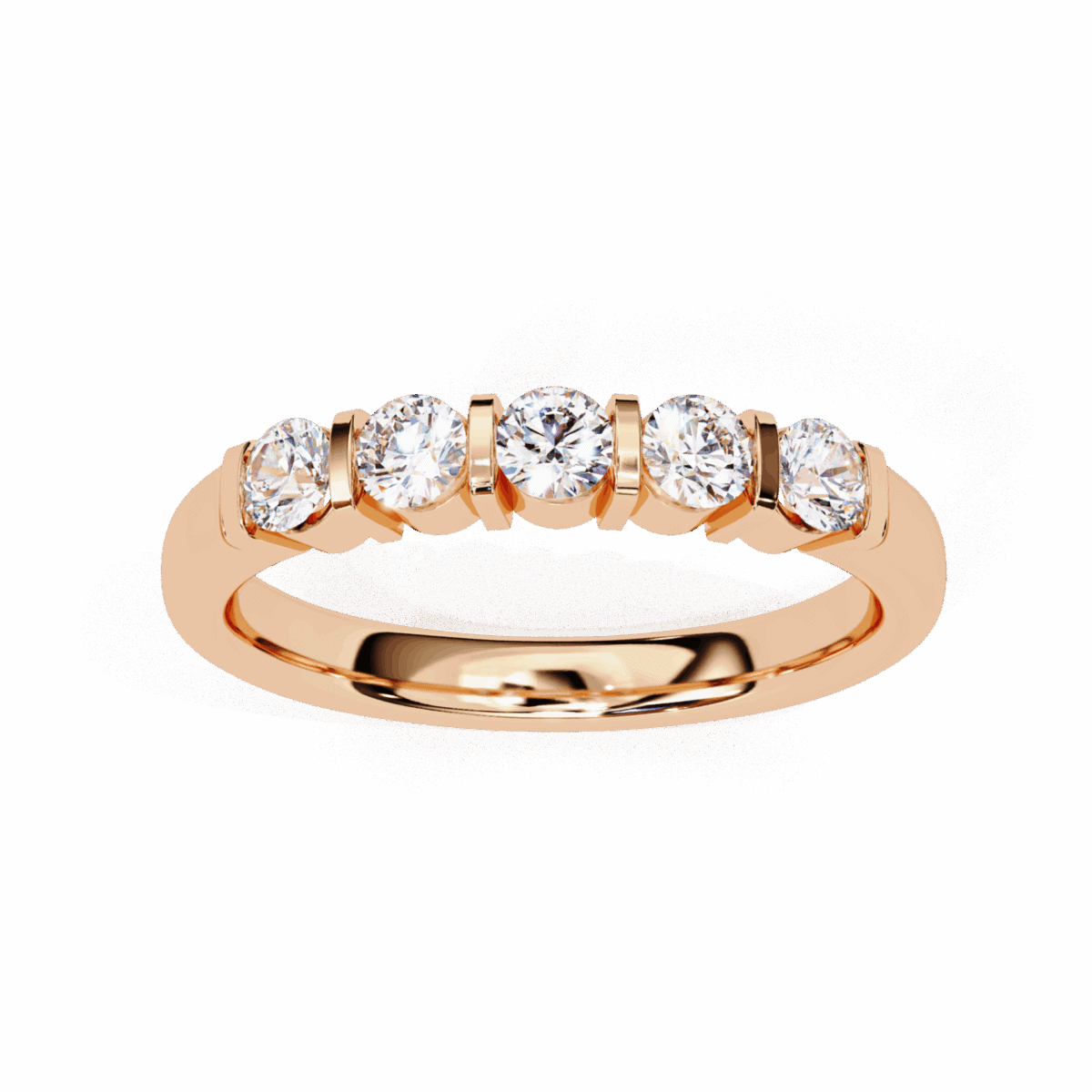 0.5 Carat Round Cut Eternity Engagement Ring  Image 13