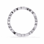 0.25 Carat Round Cut Minimal Diamond Band for Her - Image 5