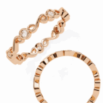 0.25 Carat Round Cut Minimal Diamond Band for Her - Image 11