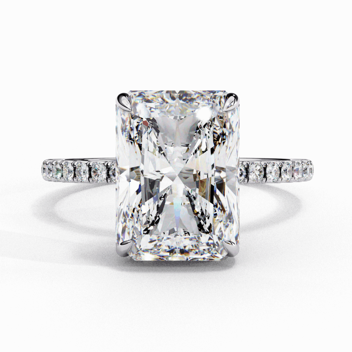2.75 Carat Radiant Cut Forevermore Solitaire Ring  Image 1