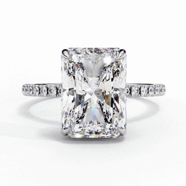 2.75 Carat Radiant Cut Forevermore Solitaire Ring