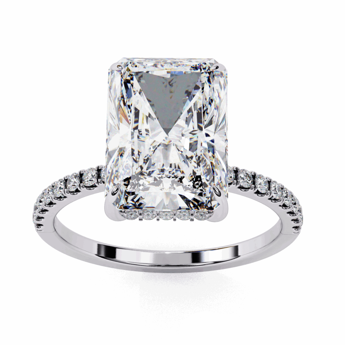 2.75 Carat Radiant Cut Forevermore Solitaire Ring  Image 3