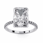 2.75 Carat Radiant Cut Forevermore Solitaire Ring - Image 3