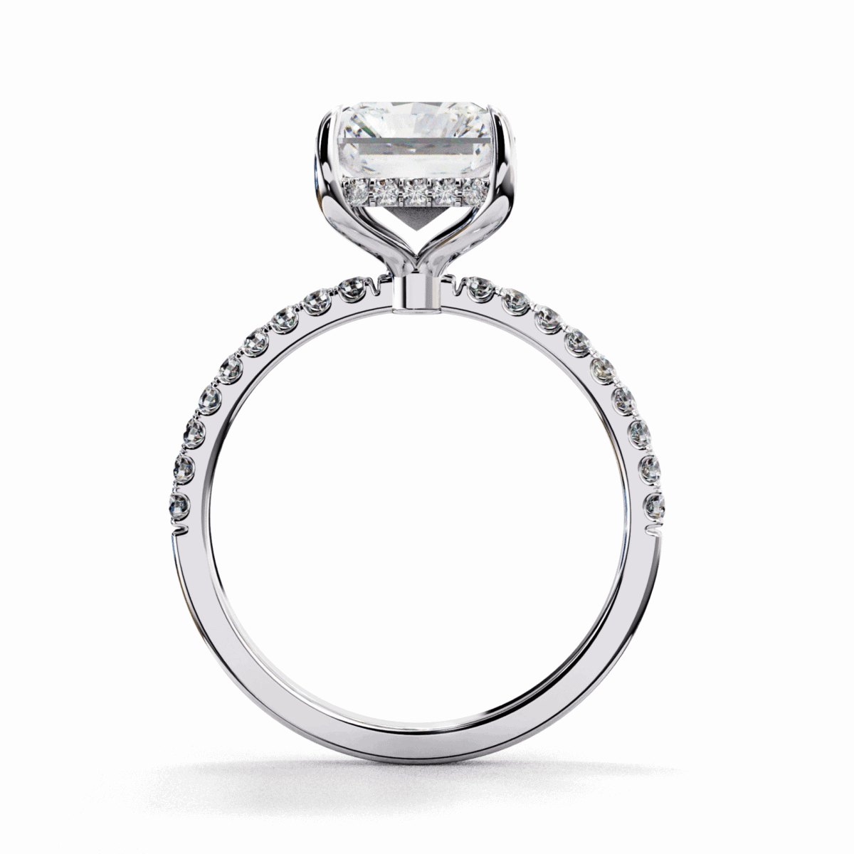 2.75 Carat Radiant Cut Forevermore Solitaire Ring  Image 5