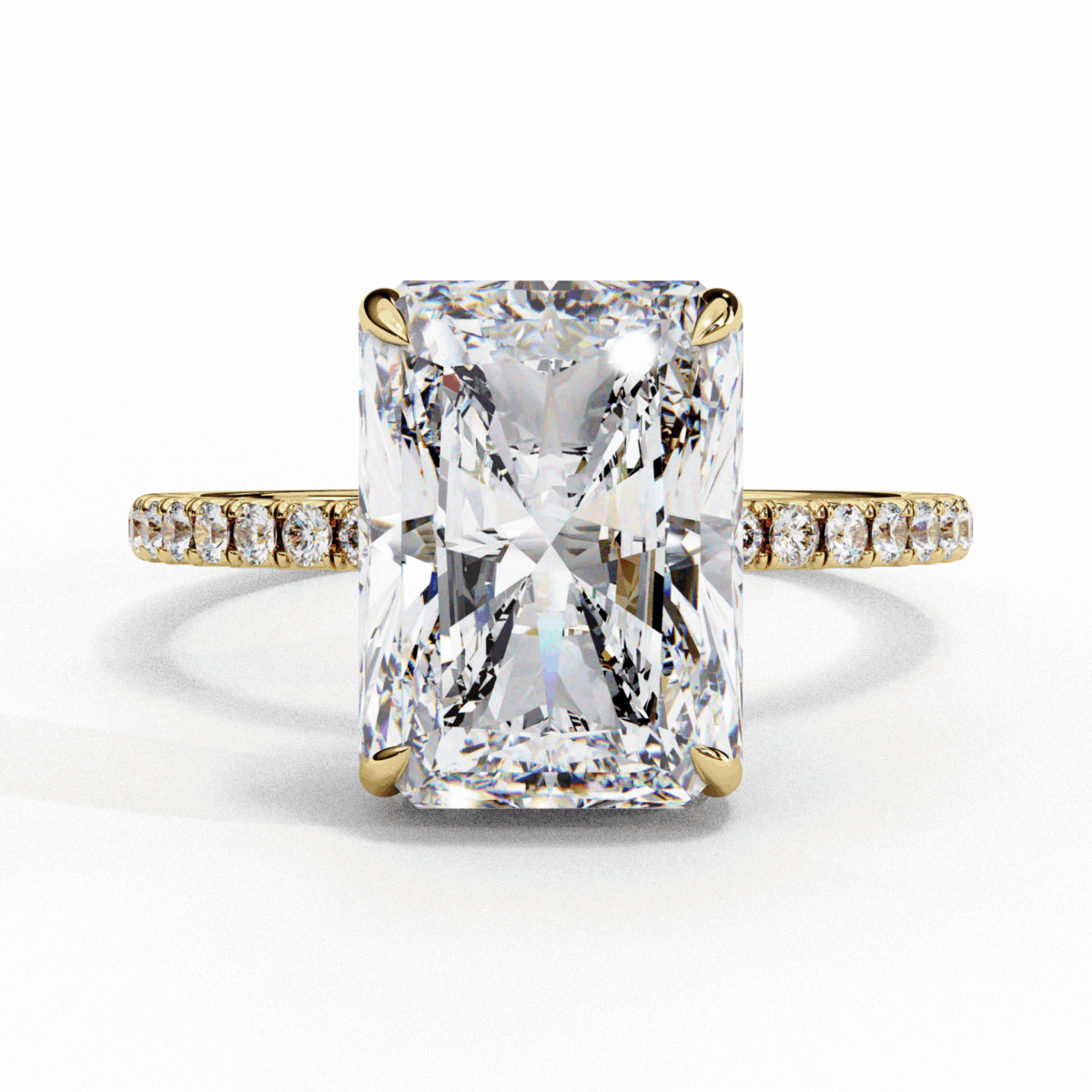 2.75 Carat Radiant Cut Forevermore Solitaire Ring  Image 6