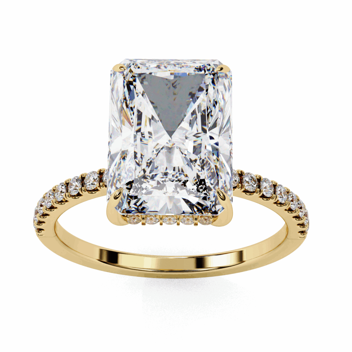 2.75 Carat Radiant Cut Forevermore Solitaire Ring  Image 7
