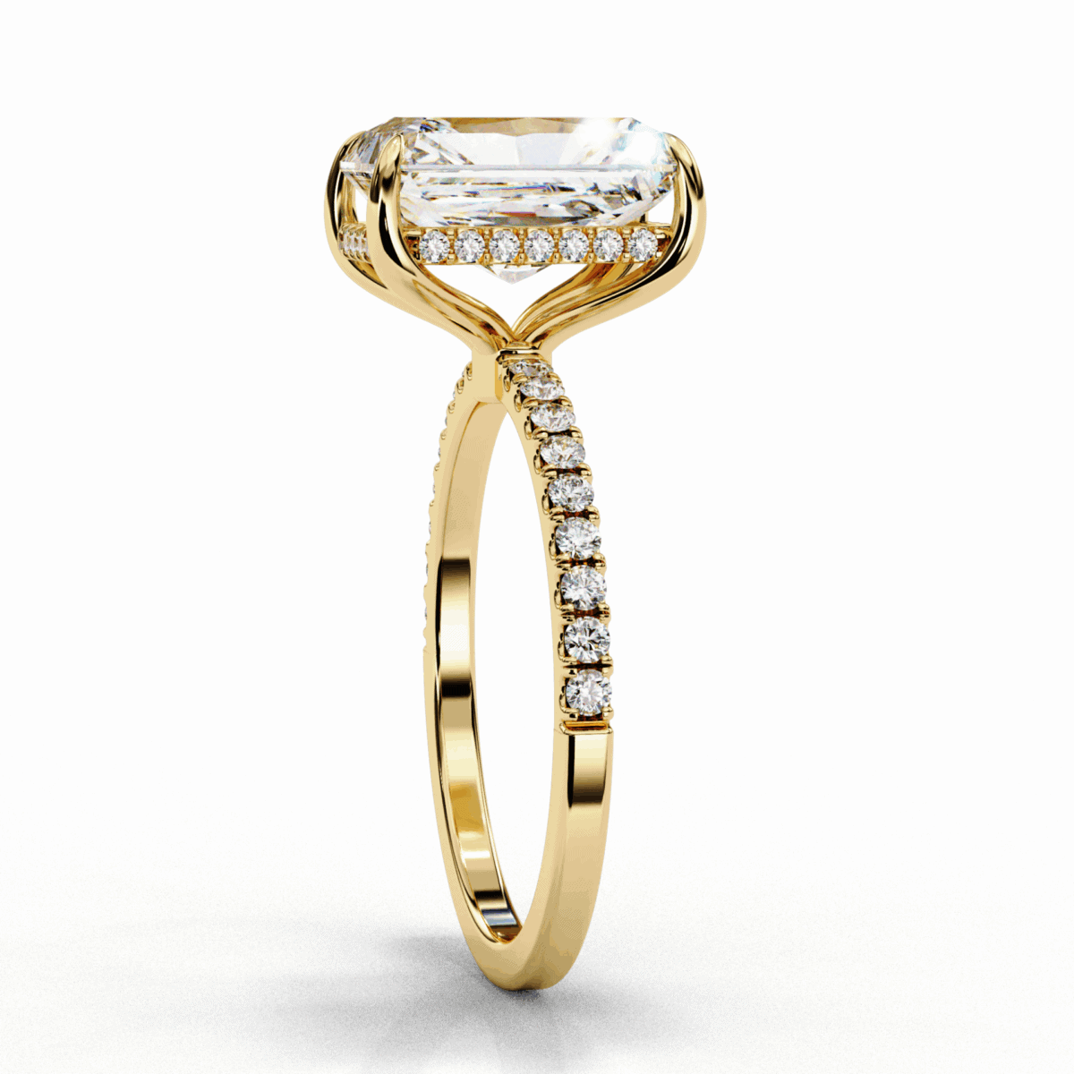2.75 Carat Radiant Cut Forevermore Solitaire Ring  Image 8