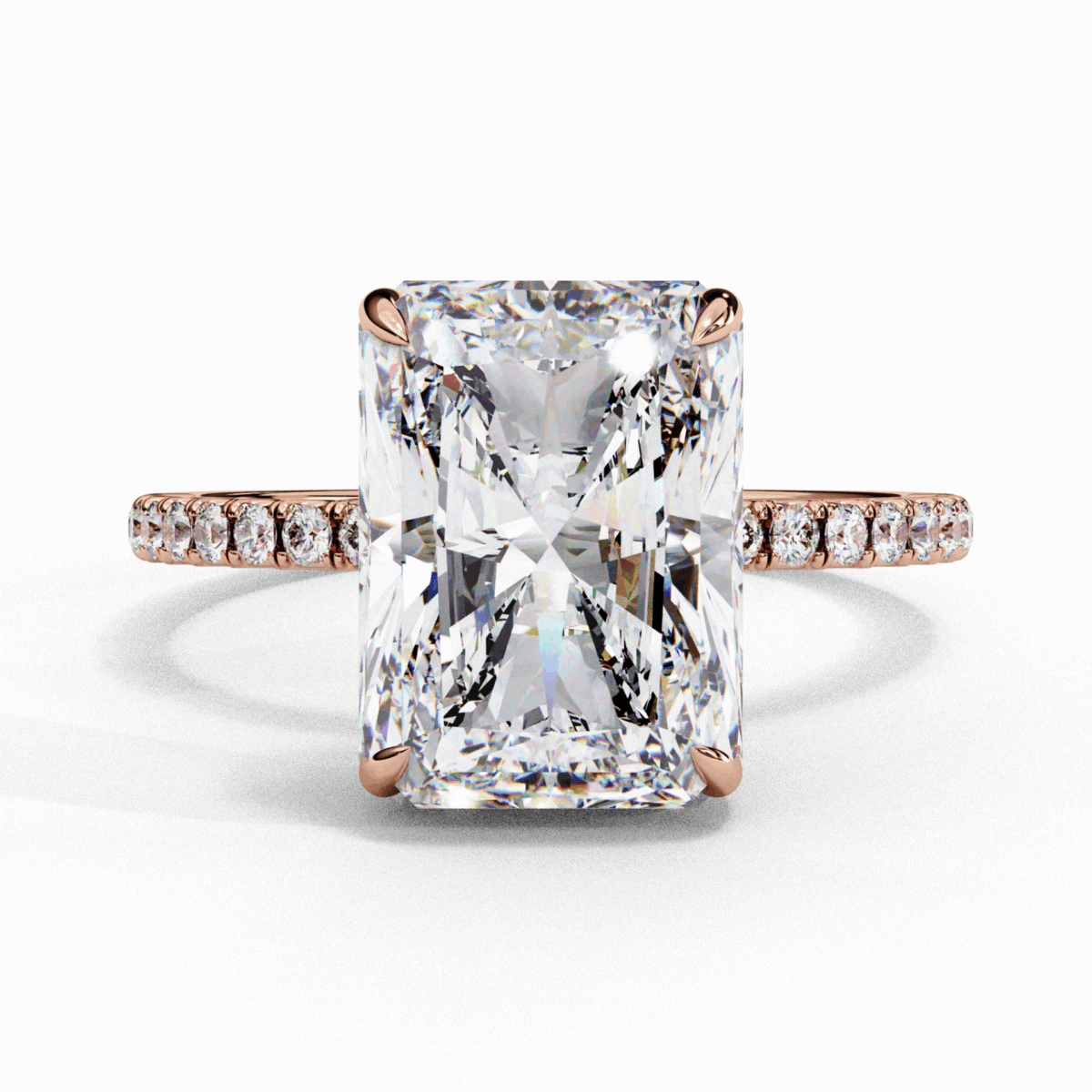 2.75 Carat Radiant Cut Forevermore Solitaire Ring  Image 10