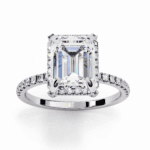 2.75 Carat Emerald Cut Forever Solitaire Wedding Ring - Image 2