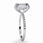 2.75 Carat Emerald Cut Forever Solitaire Wedding Ring - Image 3