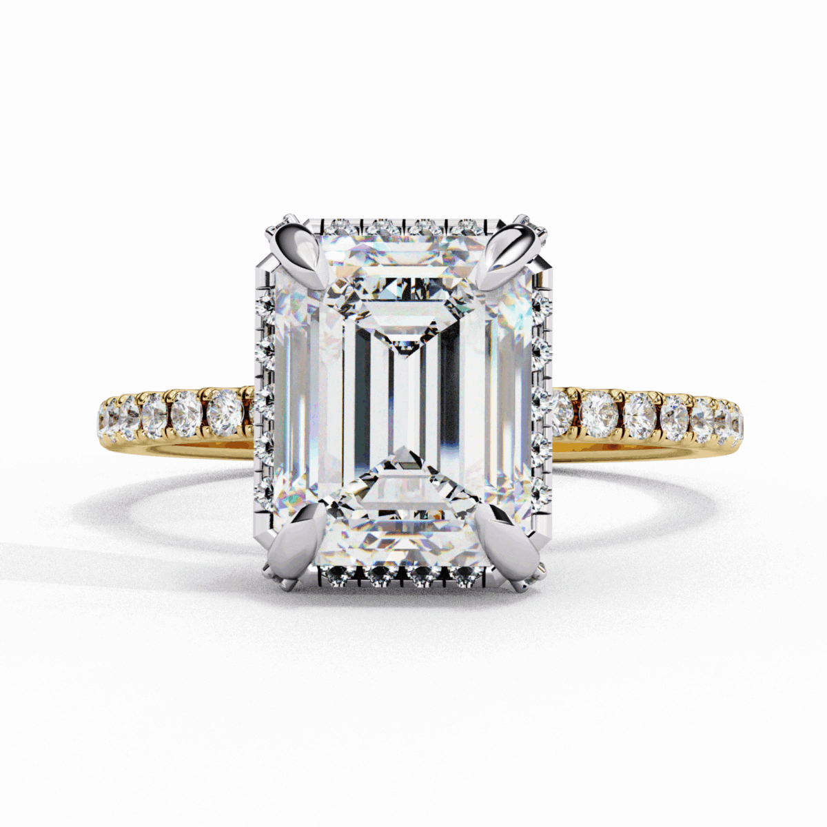 2.75 Carat Emerald Cut Forever Solitaire Wedding Ring  Image 5