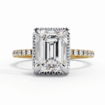 2.75 Carat Emerald Cut Forever Solitaire Wedding Ring - Image 5