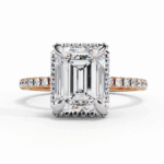 2.75 Carat Emerald Cut Forever Solitaire Wedding Ring - Image 10