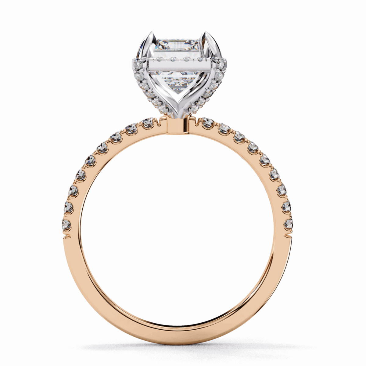 2.75 Carat Emerald Cut Forever Solitaire Wedding Ring  Image 13