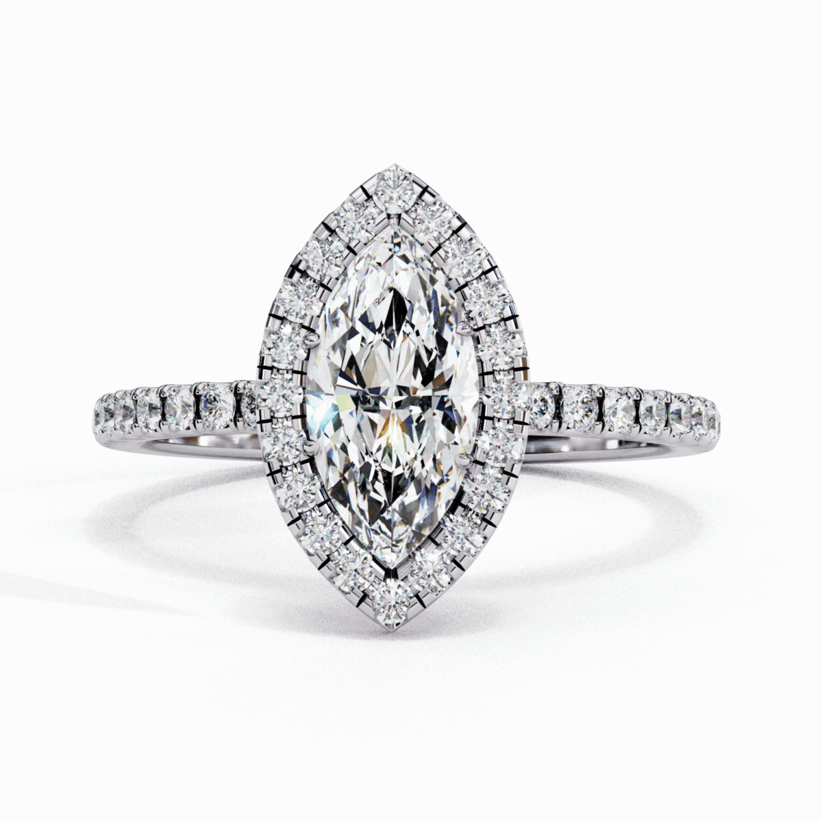 1.25 Carat Marquise Cut Forever Solitaire Engagement Ring  Image 1
