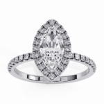 1.25 Carat Marquise Cut Forever Solitaire Engagement Ring - Image 2