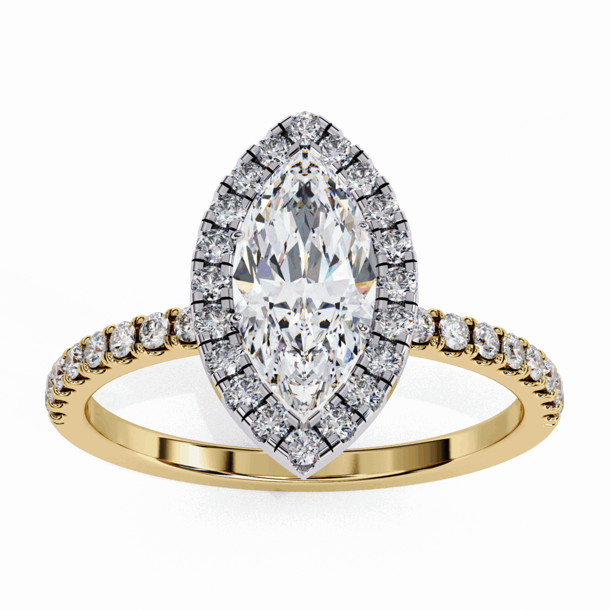 1.25 Carat Marquise Cut Forever Solitaire Engagement Ring  Image 6