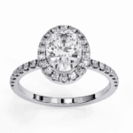 1.5 Carat Oval Cut Forever Solitaire Engagement Ring