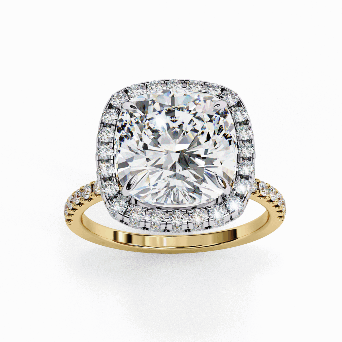 3 Carat Cushion Cut Signature Solitaire Ring  Image 8