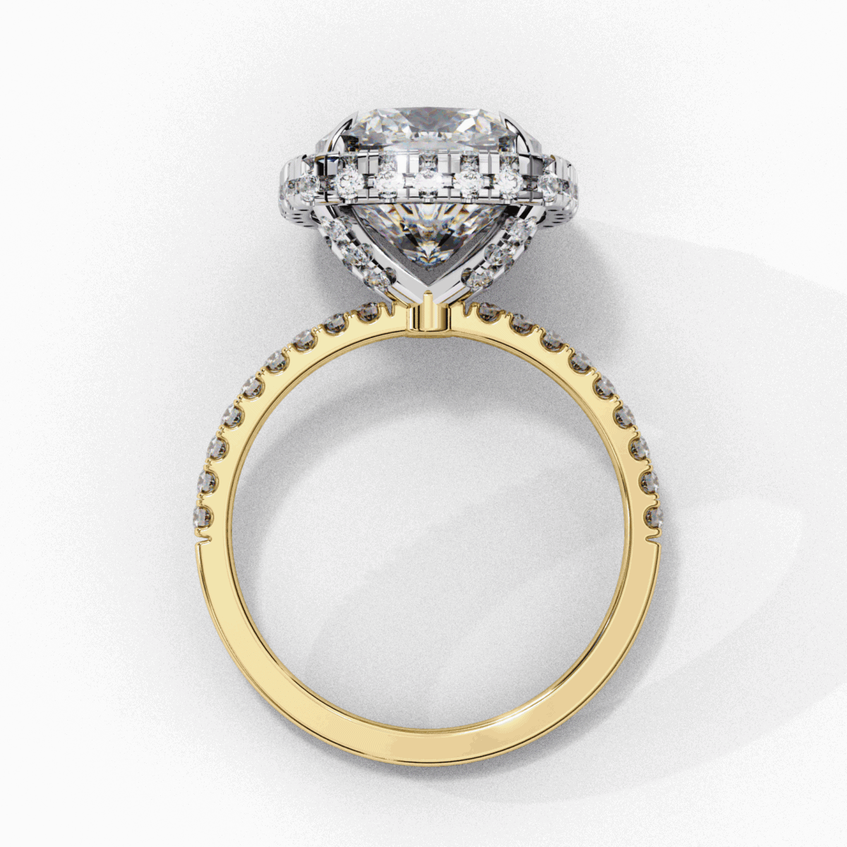 3 Carat Cushion Cut Signature Solitaire Ring  Image 9