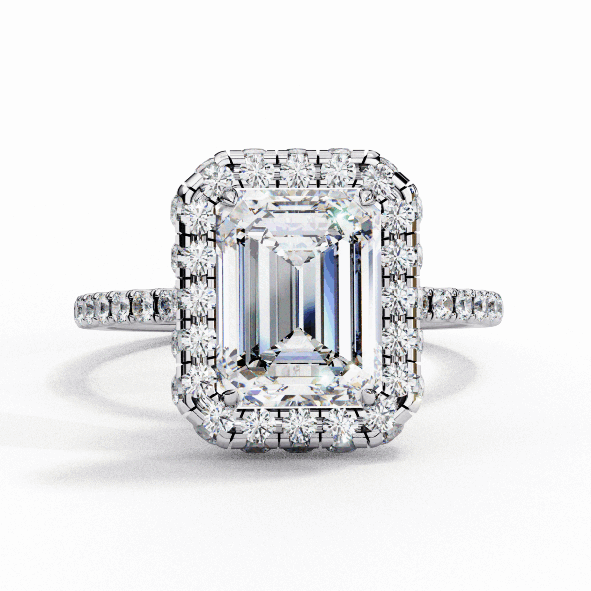 3 Carat Emerald Cut Signature Solitaire Ring  Image 1