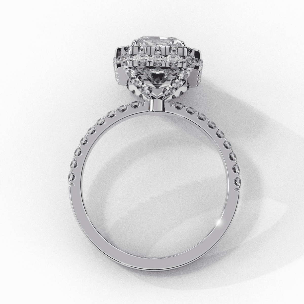 3 Carat Emerald Cut Signature Solitaire Ring  Image 4