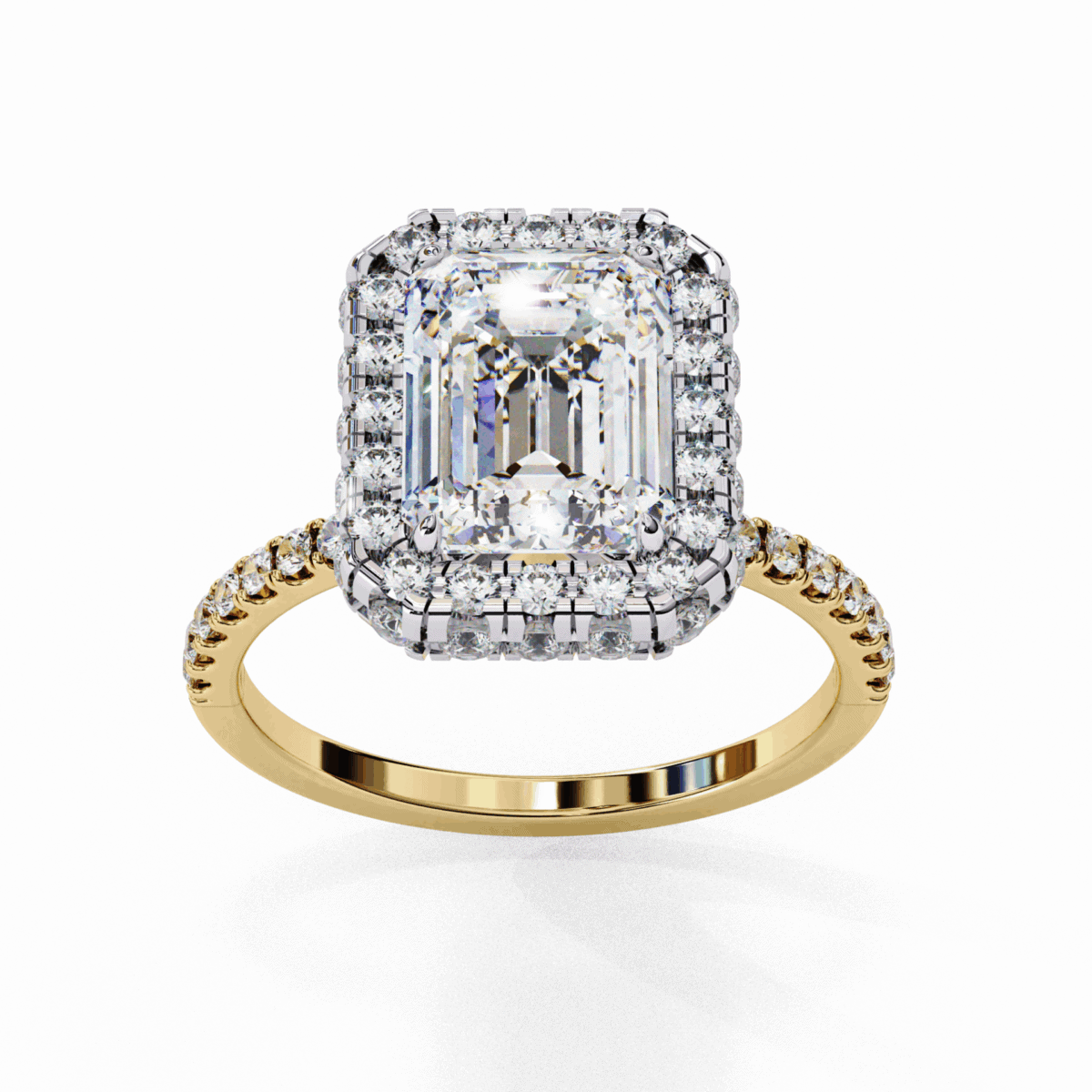 3 Carat Emerald Cut Signature Solitaire Ring  Image 7