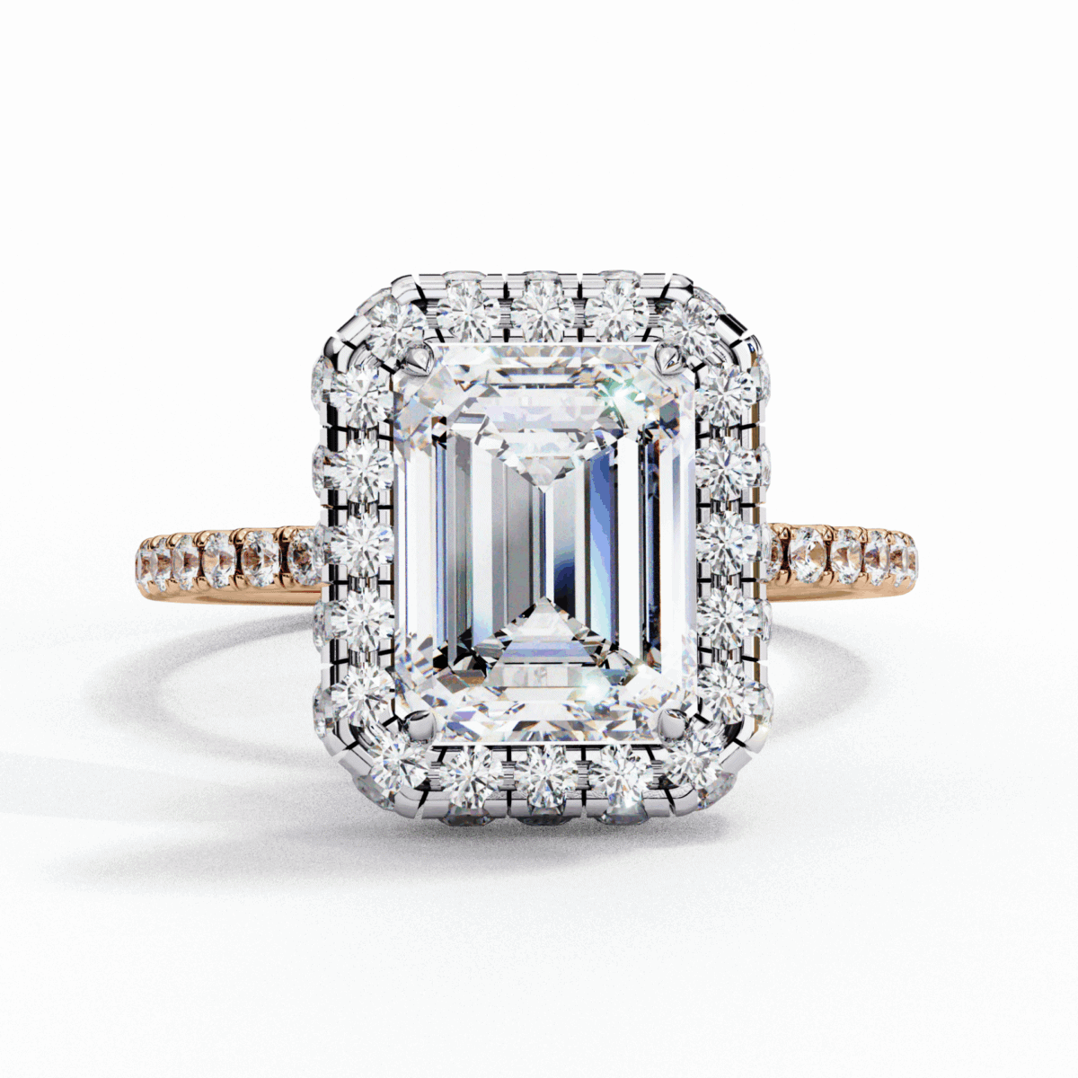 3 Carat Emerald Cut Signature Solitaire Ring  Image 9