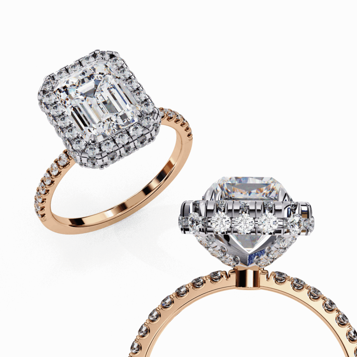 3 Carat Emerald Cut Signature Solitaire Ring  Image 10