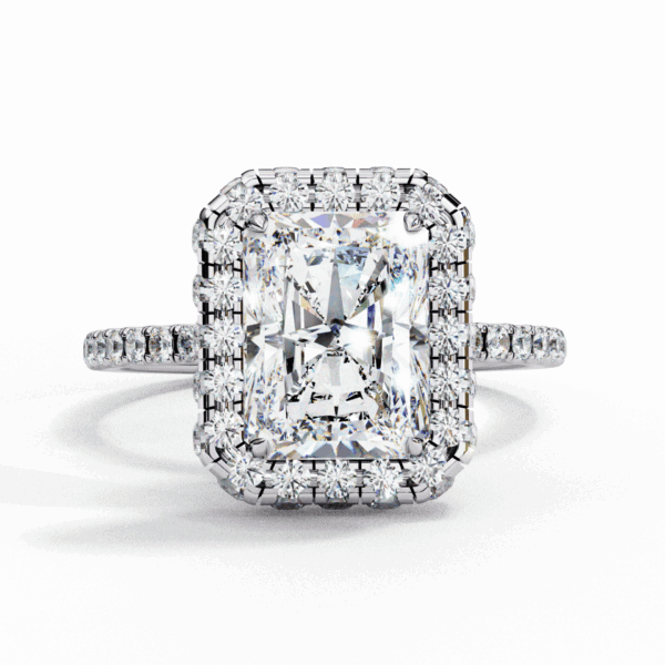 3 Carat Radiant Cut Signature Solitaire Ring