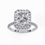 3 Carat Radiant Cut Signature Solitaire Ring - Image 3