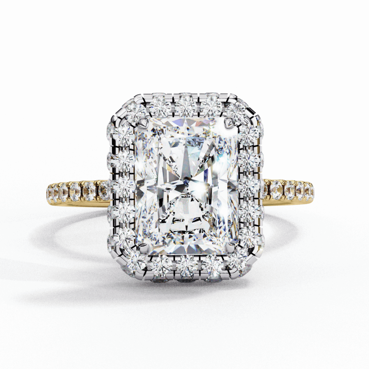 3 Carat Radiant Cut Signature Solitaire Ring  Image 5
