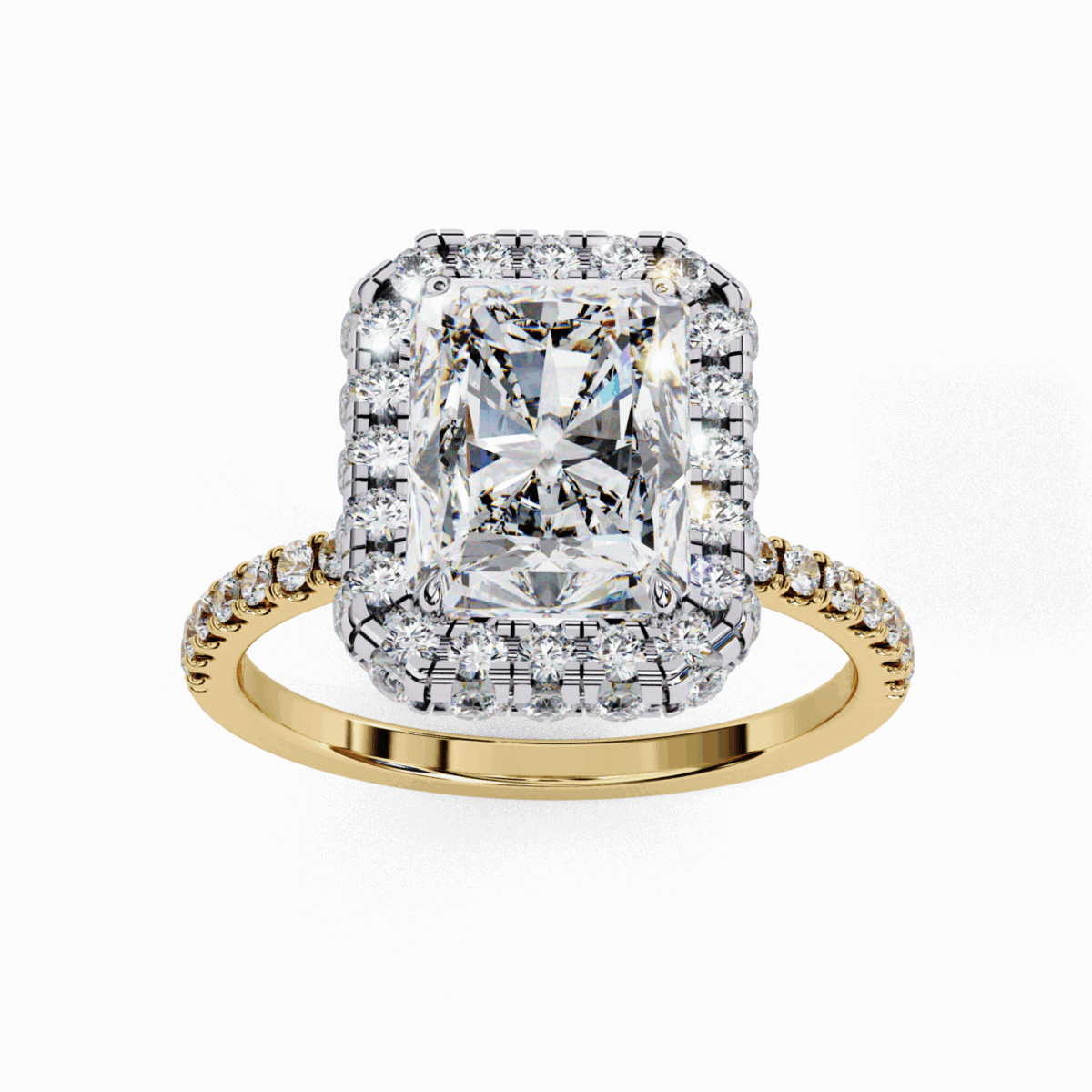 3 Carat Radiant Cut Signature Solitaire Ring  Image 7