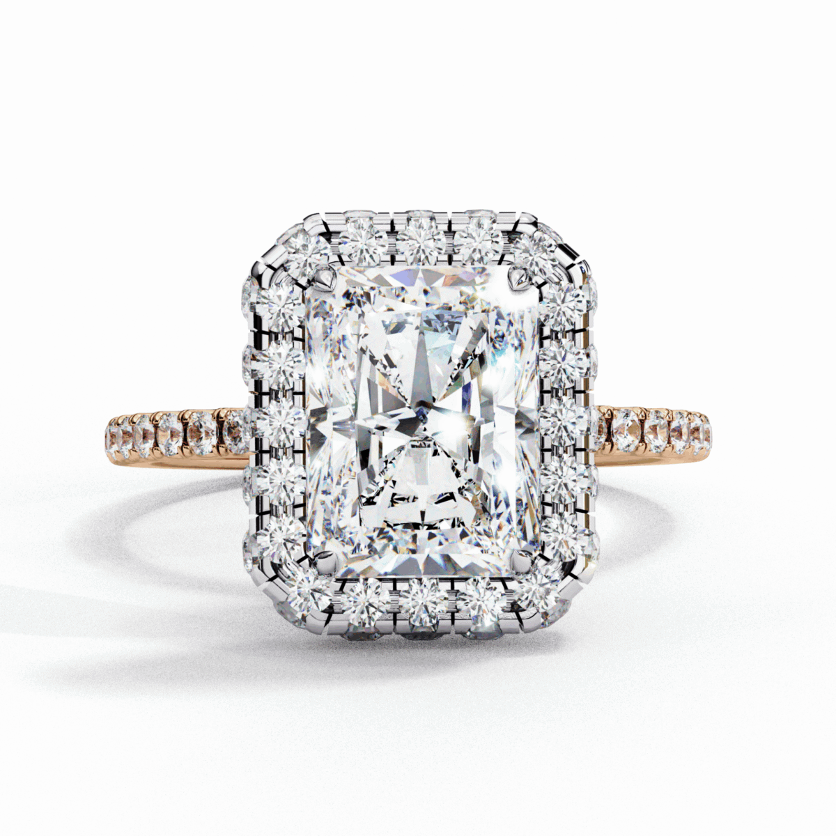 3 Carat Radiant Cut Signature Solitaire Ring  Image 9