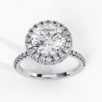 3 Carat Round Cut Signature Solitaire Ring - Image 3