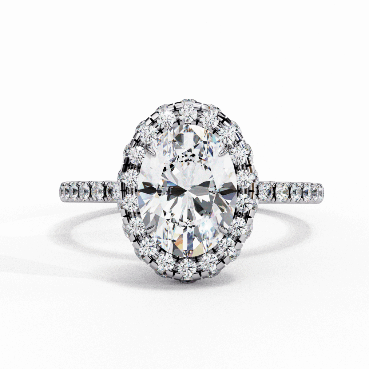 2 Carat Oval Cut Signature Solitaire Ring  Image 1