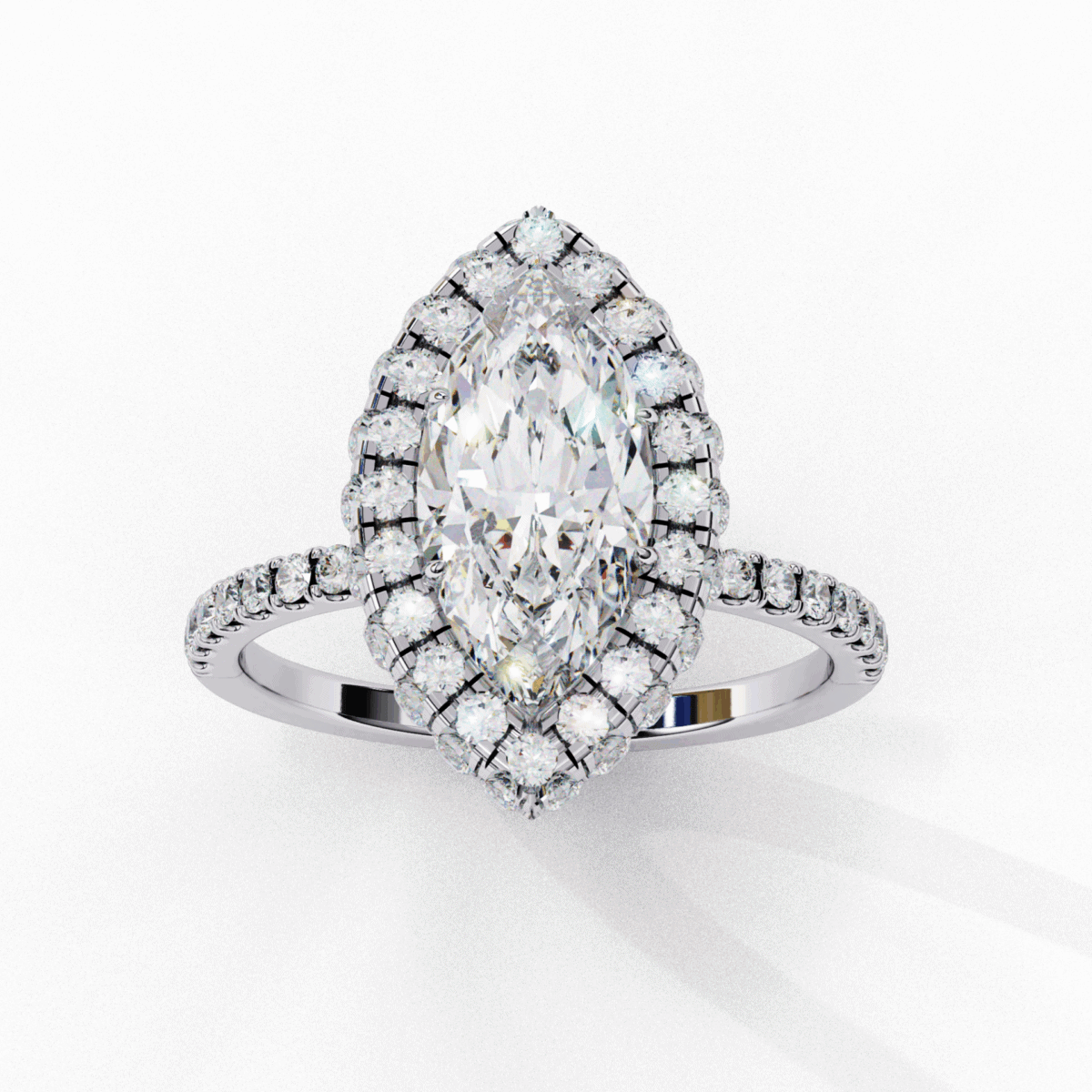 2.25 Carat Marquise Cut Signature Solitaire Ring  Image 3