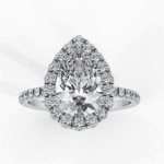 2 Carat Pear Cut Signature Solitaire Ring - Image 3